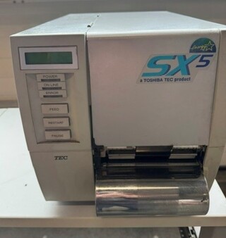 Labelprinter stickers op rol TEC/Toshiba, SX5, grijs, bouwjaar 2012